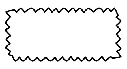 Fototapete - Geometric Zizz-zag Border: The simple yet captivating image of a jagged border.