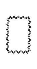 Fototapete - Elegant Abstract Design: A clean, abstract design featuring a zig-zag border, creating a sense of structure and artistic flair.