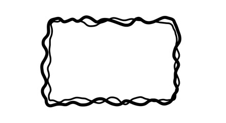 Fototapete - Artistic Frame: An artistic frame with a unique, flowing border, offering a versatile design element.