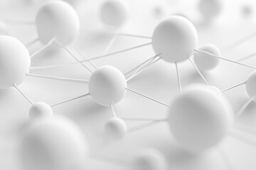 Poster - Abstract network of connected spheres