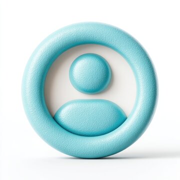Light blue textured circular icon featuring a simplified human figure, set against a white background. Clean, modern design.