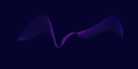 Poster - abstract purple background with purple wave line. background with technology and future theme. vecto