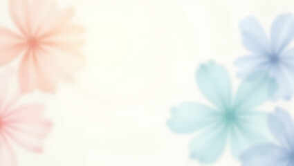 Poster - Delicate floral pattern on a soft white packaging background, perfect for conveying a sense of purity, tranquility, and gentle beauty in various design projects
