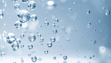 Poster - Bubbling water action underwater scene macro photography serene environment dynamic viewpoint visual concept for refreshing imagery