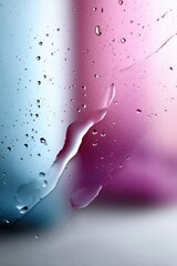Poster - Bright and colorful glass surfaces with playful smudges create a lively and energetic atmosphere