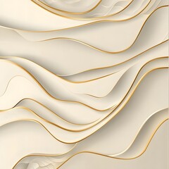 Poster - Elegant abstract background with flowing harmonious wave like patterns in soft luxurious tones and a modern minimalist aesthetic