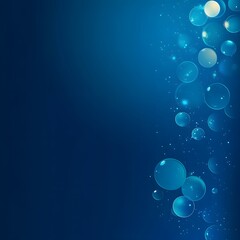 Poster - captivating bubbles float and shimmer creating an ethereal serene and magical display against a deep