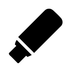 Poster - Illustration of black marker pen for highlighting text and drawing vector graphic icon design element