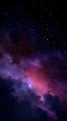 Wall Mural - capture view of a celestial nebula with stars and vibrant cosmic swarm
