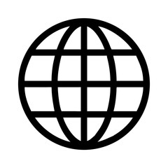 Fototapete - Globe internet network web world connection global technology communication earth sphere worldwide icon