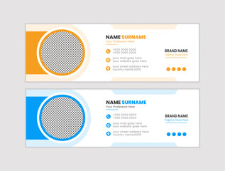 Wall Mural - modern and professional email signature design.