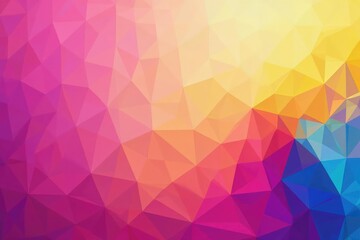 Wall Mural - abstract geometric shapes, vibrant color gradient, bright, home decor, pattern