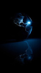 Wall Mural - duplicate globe symbol representing global reach --profile duwxuuu