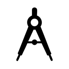 Poster - Compass drawing tool geometry math circle drafting instrument design architecture engineering tool