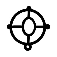 Poster - Illustration of target aim design, circle target, aim target, target graphic, target icon, vector target