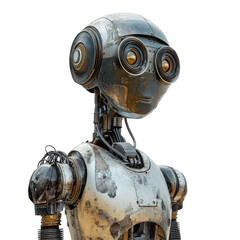 Poster - Industrial Robot isolated on transparent background.