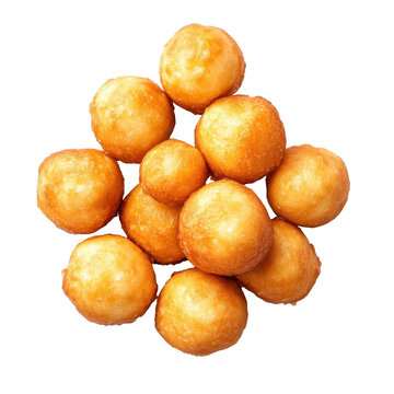 Loukoumades isolated on transparent background