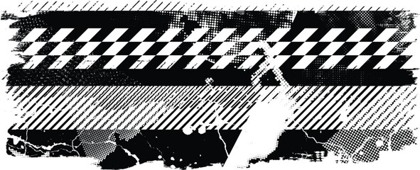Leinwandbilder - Grunge textured banner with rough edges. Speckled texture. Overlay grunge texture . Simply place texture over any object to create grunge effect . Banner with scratched surface for your design. 