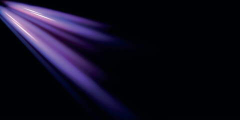Poster - Neon stripes in the form of drill, turns and swirl. Illustration of high speed concept. Image of speed motion on the road. Abstract background in blue and purple neon glow colors.