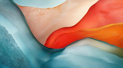 Wall Mural - Abstract views of natural forms and motion. A bold design with vivid contrasts.