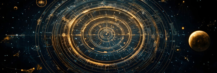 Wall Mural - an abstract astrology background