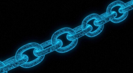Fototapete - Chain glowing