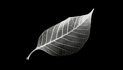 Detailed leaf vein structure
