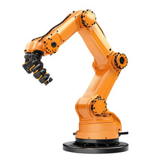 Poster - pick and place robot isolated on transparent background