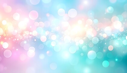 Wall Mural - bright abstract background of glitter vintage lights. sparkling colorful glowing bokeh confetti