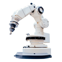 Poster - research laboratory robot isolated on transparent background.