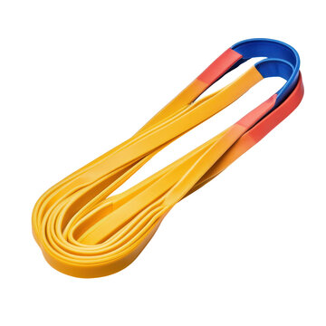 Resistance Bands isolated on transparent background .