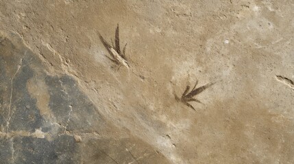 Poster - Frontal view of a weathered concrete surface featuring subtle cracks and faint markings, illuminated by soft afternoon light, providing a sense of age and character