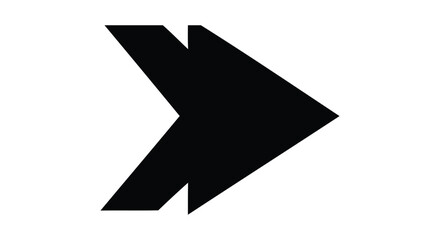 Poster - Black Right Arrow,Black Arrow Pointing Right,Black Arrow Illustration Isolated,Right-Pointing Minimalist Arrow Graphic on Transparent Background AI Generative