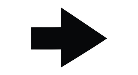 Poster - Black Right Arrow,Black Arrow Pointing Right,Black Arrow Illustration Isolated,Right-Pointing Minimalist Arrow Graphic on Transparent Background AI Generative