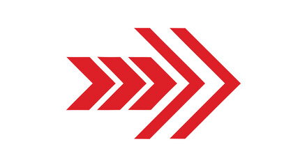 Poster - Red Right Arrow,Red Arrow Pointing Right,Red Arrow Illustration Isolated,Right-Pointing Minimalist Arrow Graphic on Transparent Background AI Generative