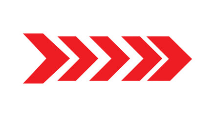 Poster - Red Right Arrow,Red Arrow Pointing Right,Red Arrow Illustration Isolated,Right-Pointing Minimalist Arrow Graphic on Transparent Background AI Generative