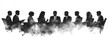 © Tida - Business Meeting Silhouettes - Silhouettes of businesspeople in a meeting, creating a powerful and mysterious . Perfect for corporate presentations or illustrating business concepts