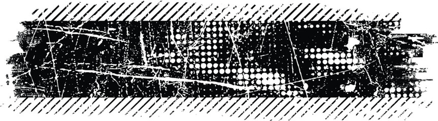 Leinwandbilder - Grunge textured banner with rough edges. Speckled texture. Overlay grunge texture . Simply place texture over any object to create grunge effect . Banner with scratched surface for your design. 