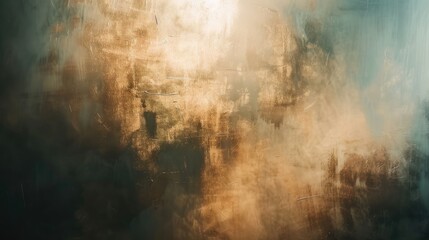 Poster - Abstract textured background in warm and cool tones. Digital artwork of brown and black gradient color with old paper texture. Contemporary artwork design. Gradient design for poster, print. AIG51.