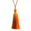 © Sekai - matte sunrise orange tassel necklace woven silk strands adding vibrant bohemian elegance and playful appeal