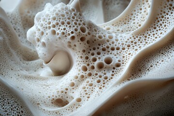 Poster - Delicate Patterns and Textures Emerge From a Captivating Design Showcasing Intricate Processes of Creation