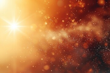 Poster - abstract digital art of warm, glowing light.