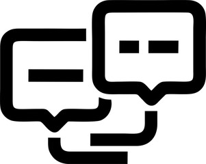Poster - Dialogue bubbles exchanging terse messages