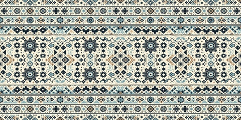 Naklejka na meble seamless pattern with blue stripes