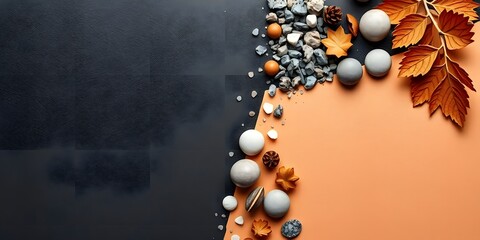 Fototapete - Abstract Texture Blend, Rough Meets Smooth In A Harmonious Collage. Contrasting Surfaces Create A Visually Appealing Aesthetic. Unique Design For Creative Projects, Textural Elements.