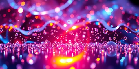 Fototapete - Chrome Metal Shapes Catch The Light, Reflecting Smooth Surfaces, And Create A Modern, Abstract Scene. Shimmering Particles Evoke Depth. A Futuristic, Dynamic Design With High-gloss Accents. Gleaming