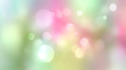Aufkleber - Soft Pastel Background with Blurry Bokeh Effect in Gentle Tones