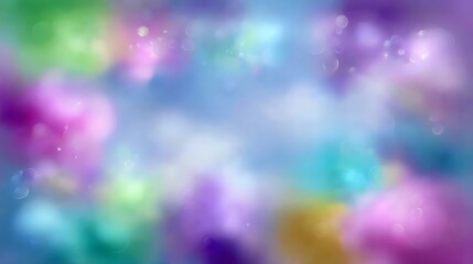 Aufkleber - Abstract Colorful Background with Soft Blurred Bokeh Effect