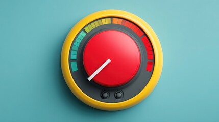 Poster - Emotional volume scale icon concept focusing on soft-sell calibration through a mirror representation