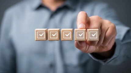 Poster - man participating in high-focus decision-making on the executive clarity board to foster strategic d